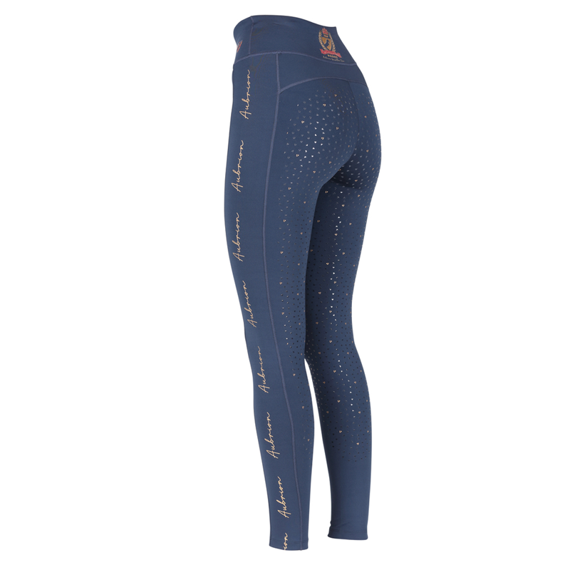Aubrion Team Rhythm Riding Tights - Navy Blue-1