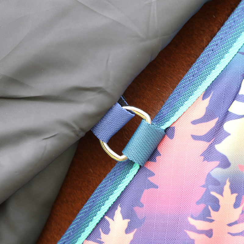 Shires Highlander Original Lite Turnout Rug - Navy Forest-1