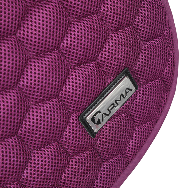 Shires Arma 3D Mesh Saddlecloth - Plum-1