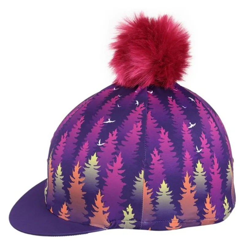 Aubrion Hyde Park Hat Cover - Purple Forest
