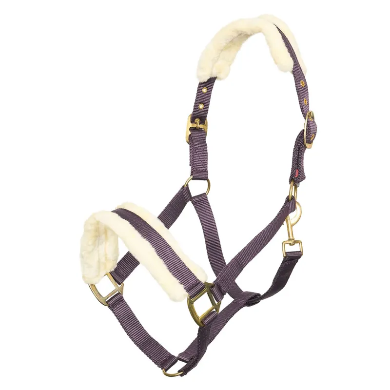 Imperial Riding Classic Fur Headcollar - Bordeaux