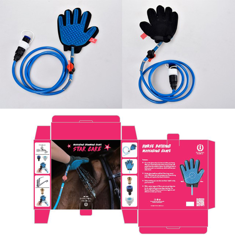 Imperial Riding Star Care Massaging Shower Glove-1