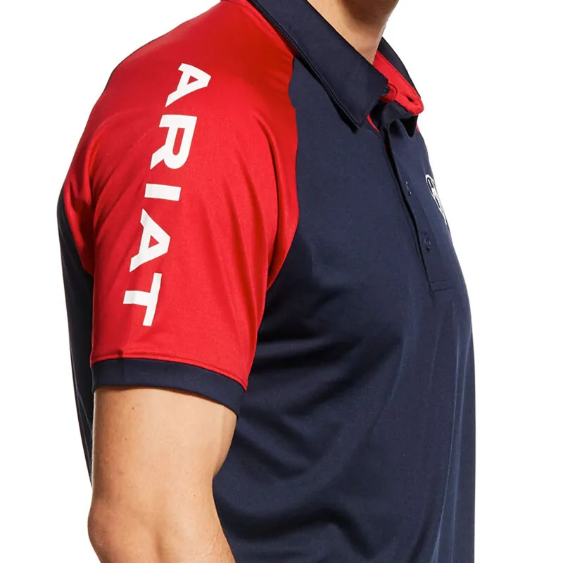 Ariat Men's Team 3.0 Polo Shirt - Navy-1