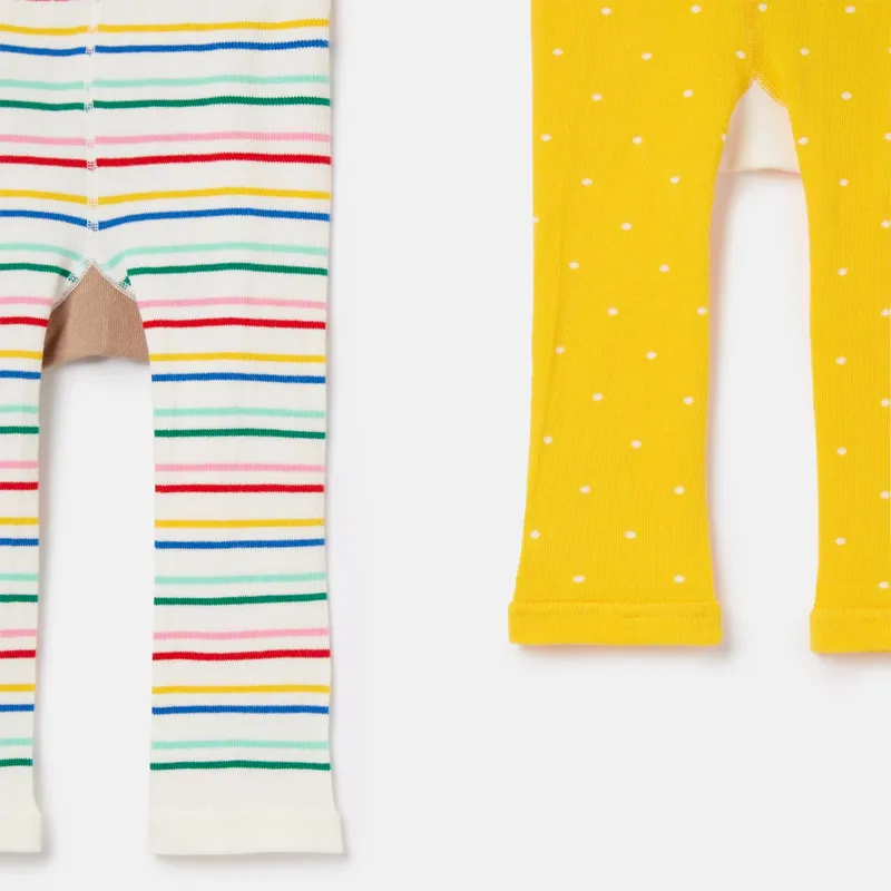 Joules Lively 2 Pack Character Leggings - Bunny Bee-1