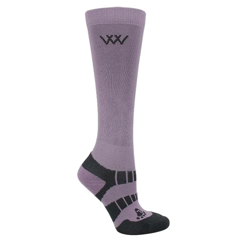 Woof Wear Young Rider Pro Sock - Lilac/Grey