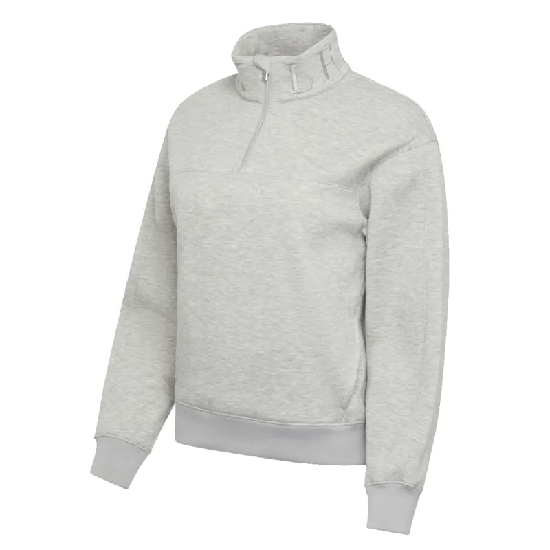 LeMieux Kali Quarter Zip Sweater - Grey Marl-2