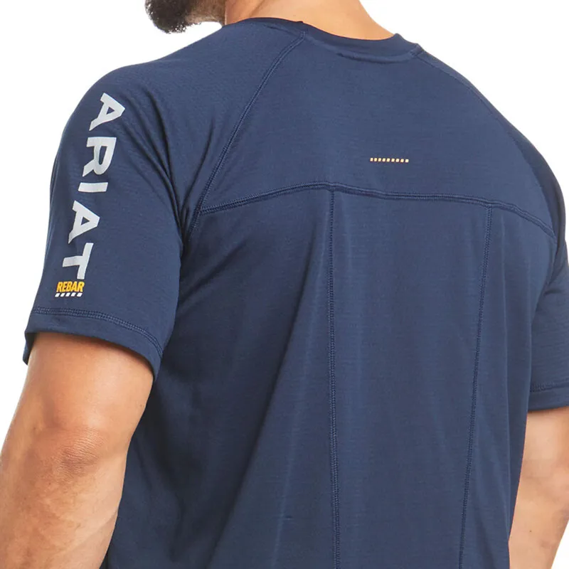 Ariat Men's Rebar Heat Fighter T-Shirt - Navy-2
