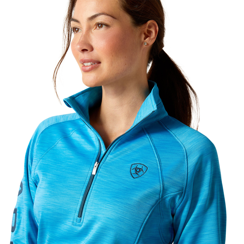 Ariat Women's Tek Team 1/2 Zip Sweatshirt - Hawaiian Surf-2