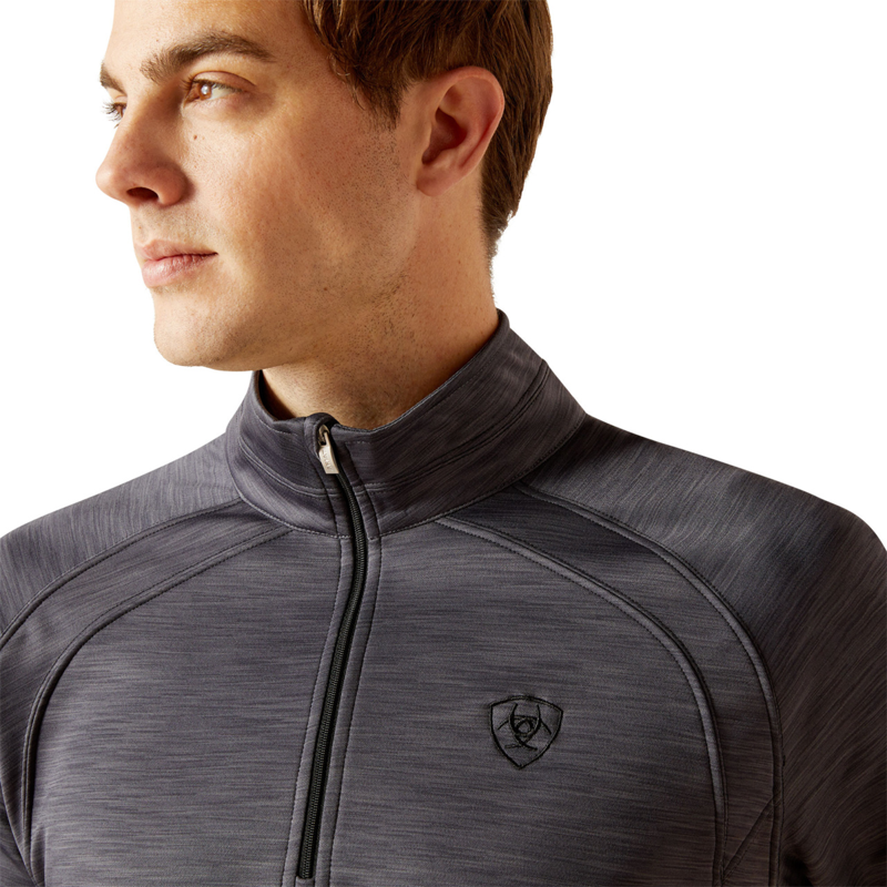 Ariat Men's Tek Team 1/2 Zip Sweatshirt - Ebony-2