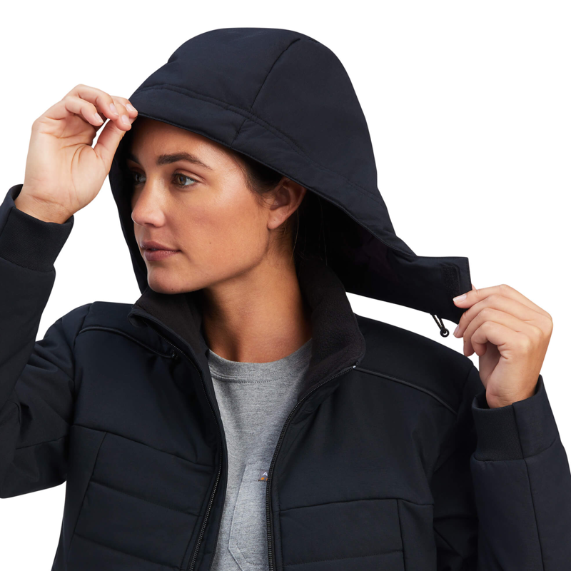 Ariat Women's Rebar Valkyrie Stretch Canvas Insulated Jacket - Black-2