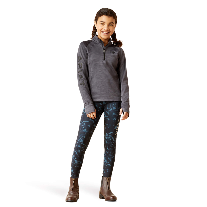 Ariat Youth TEK Team 1/2 Zip Sweatshirt - Ebony-2