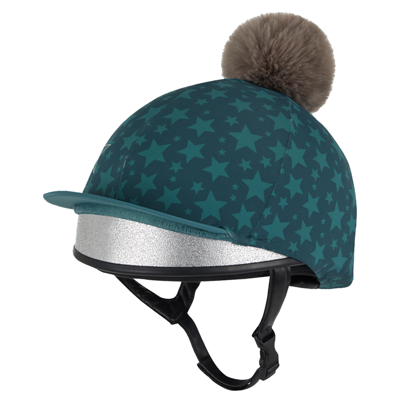 LeMieux Mini Pom Hat Silk - Spruce-2