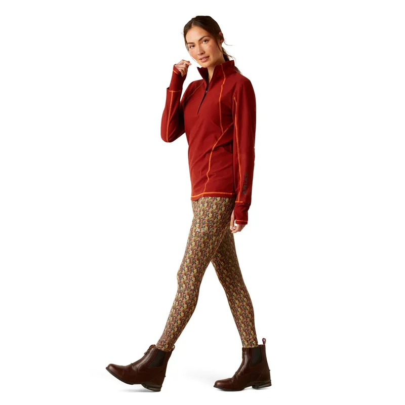 Ariat Women's Ardent Baselayer - Fired Brick-2