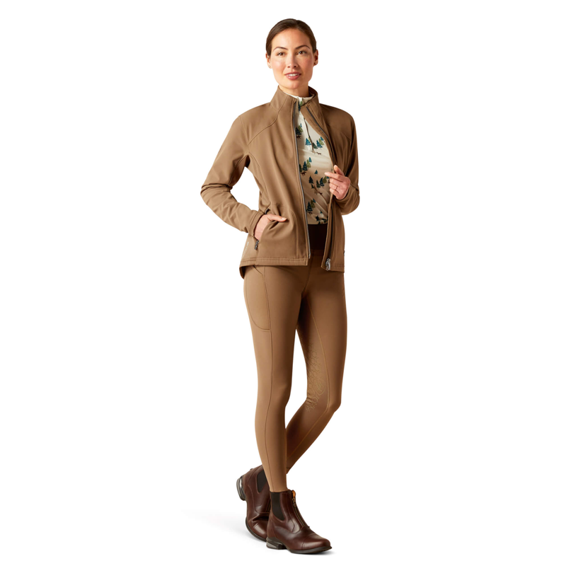 Ariat Women's Boreas Full Zip Sweatshirt - Canteen-2