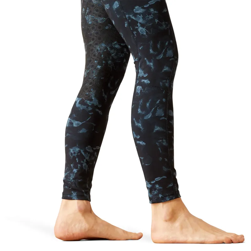 Ariat Women's Eos Print Full Seat Tights - Stormy Skies-2