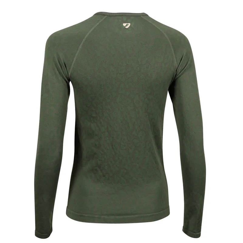 Aubrion Balance Seamless Top - Green-2