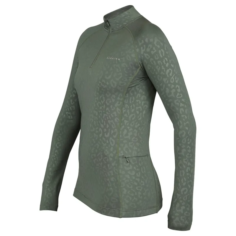Aubrion Revive Long Sleeve Base Layer - Green-2