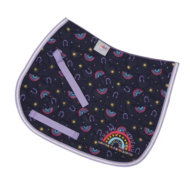 Shires Tikaboo Saddle Pad - Rainbow