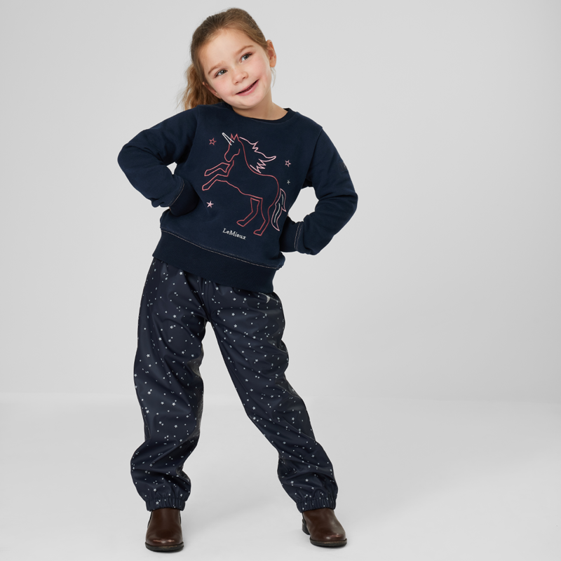 LeMieux Mini Flow Waterproof Trousers - Navy-2