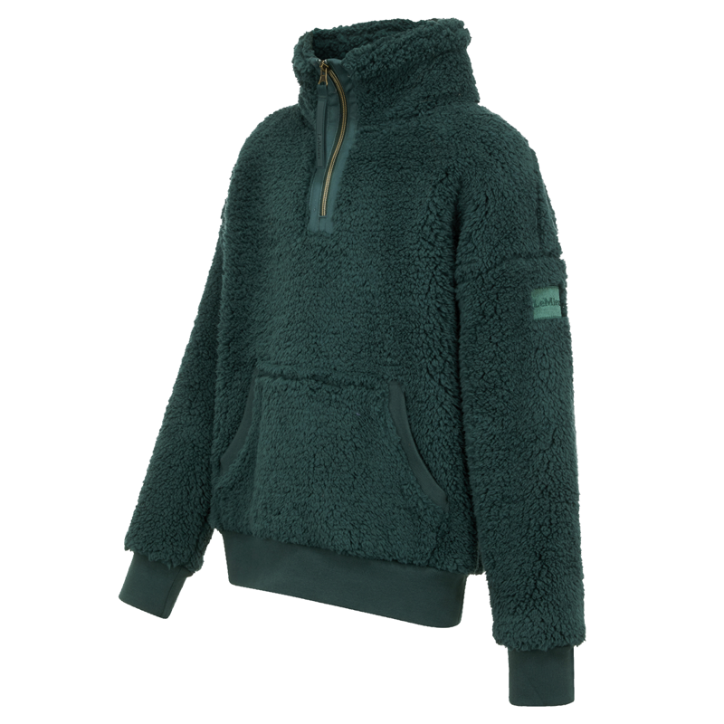 LeMieux Young Rider Tia Teddy Fleece - Spruce-1