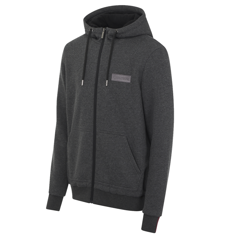 LeMieux Men's Zip Through Fleece Hoodie - Graphite-2