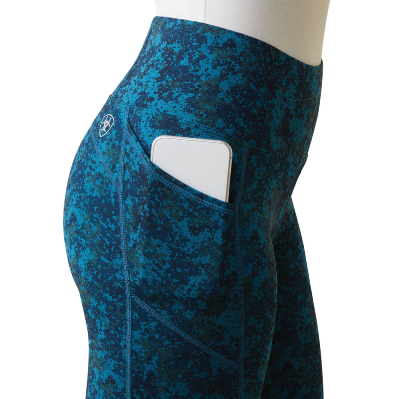 Ariat Women's EOS Full Seat Tights - Deep Petroleum Camo Floral-2