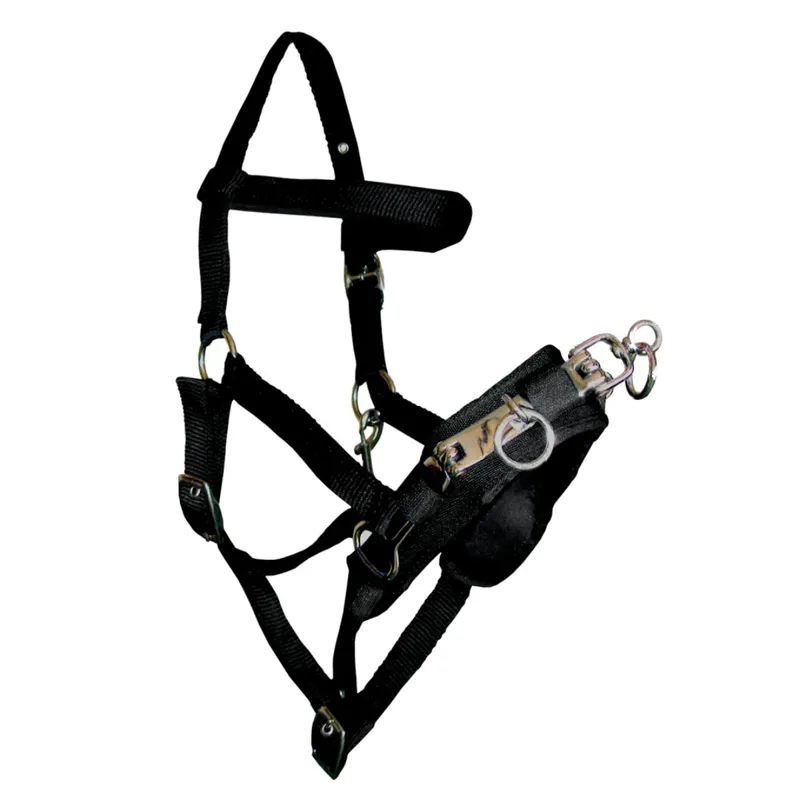 JHL Lunge Cavesson - Black - Pony/Cob 