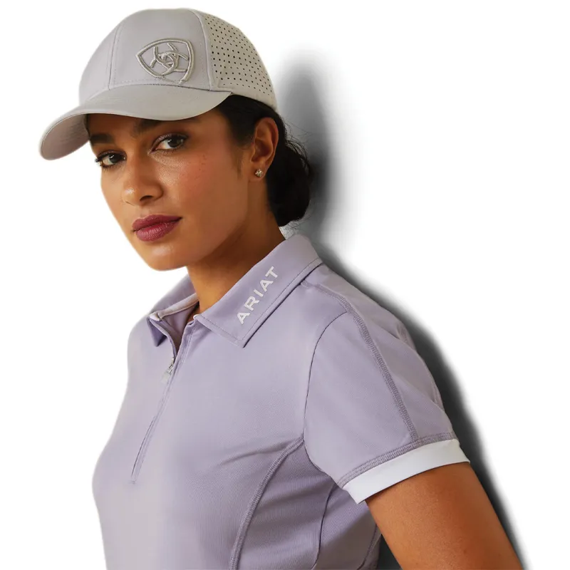 Ariat Women's Bandera 1/4 Zip Polo - Heirloom Lilac-2