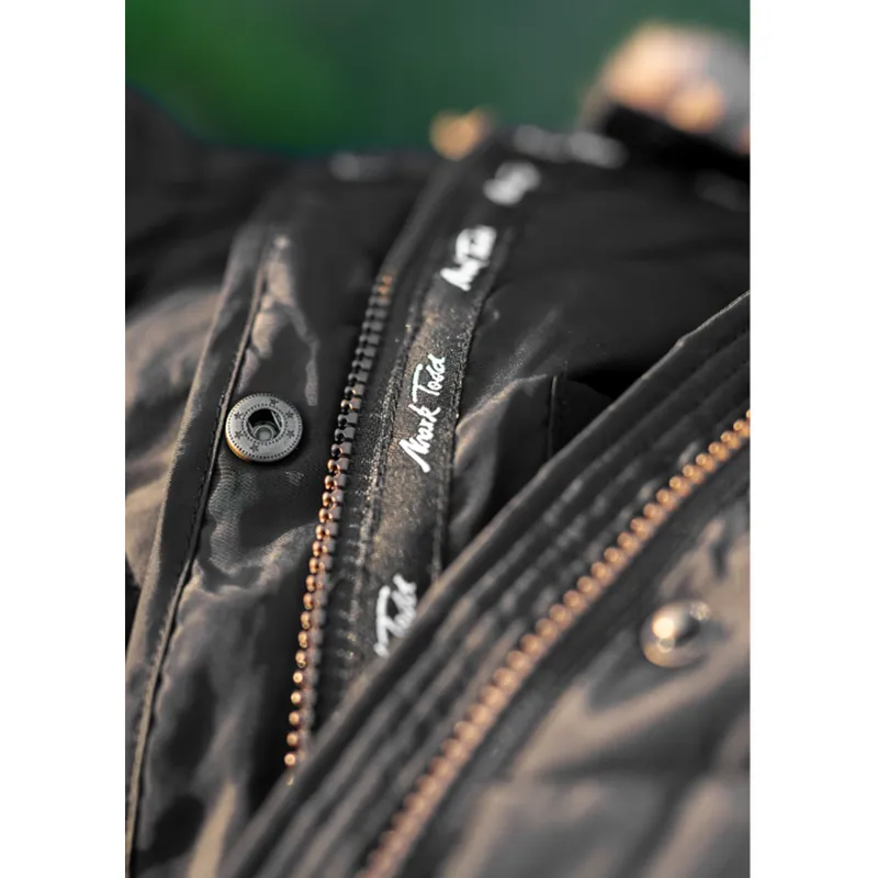 Mark Todd Deluxe Long Padded Coat - Black-2