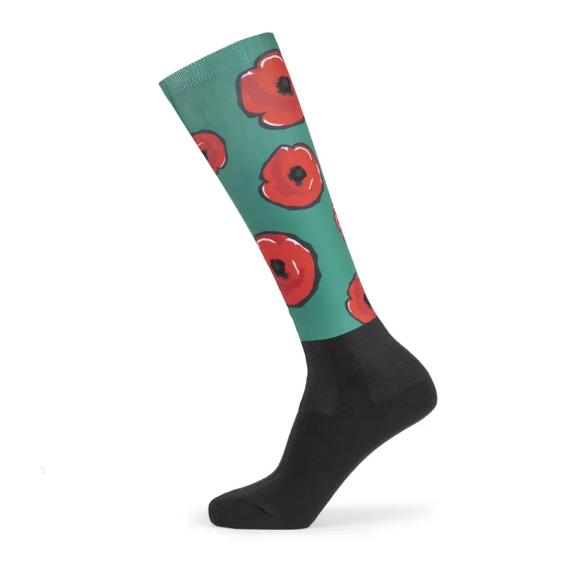 Aubrion Hyde Park Cross Country Socks - Poppy