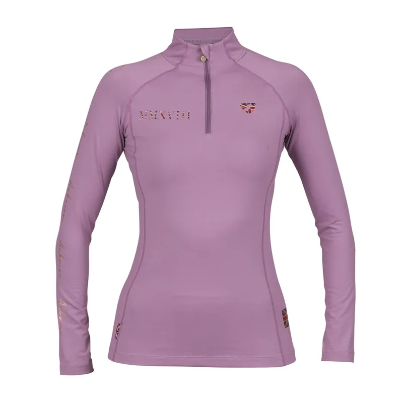 Aubrion Team Long Sleeve Base Layer - Mauve