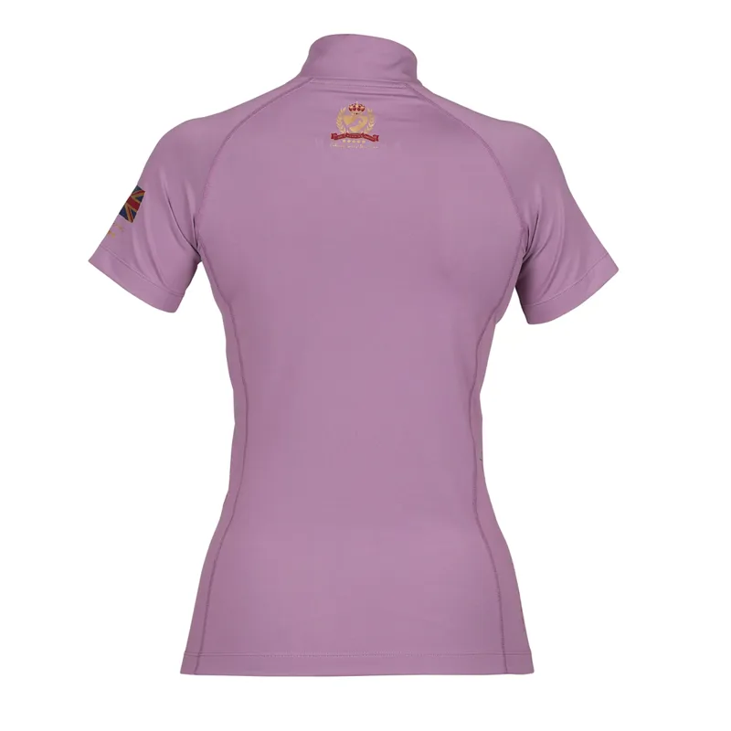 Aubrion Young Rider Team Short Sleeve Base Layer - Mauve-1