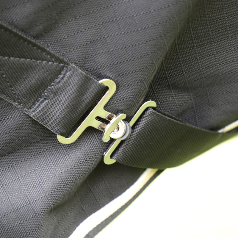 Shires Highlander Plus 200 Turnout Rug and Neck Set - Black-2