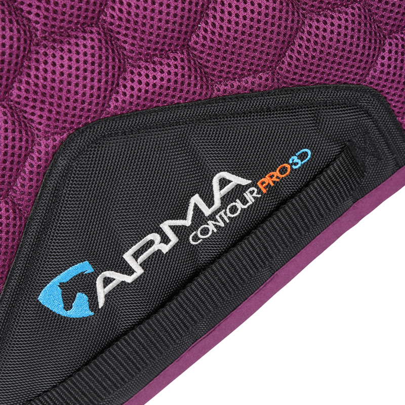 Shires Arma 3D Mesh Saddlecloth - Plum-2