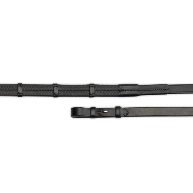 Shires Velociti Gara Pimple Continental Reins - Black