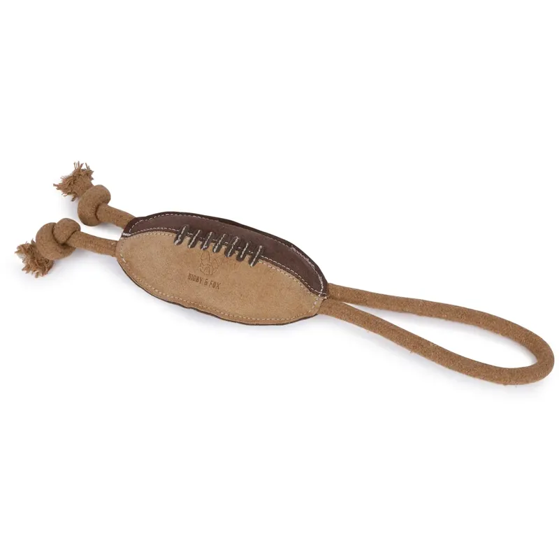 Shires Digby And Fox Leather Rugby Ball Toy
