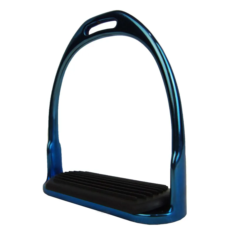JHL Pro Steel Fillis Stirrup Irons - Metallic Royal Blue
