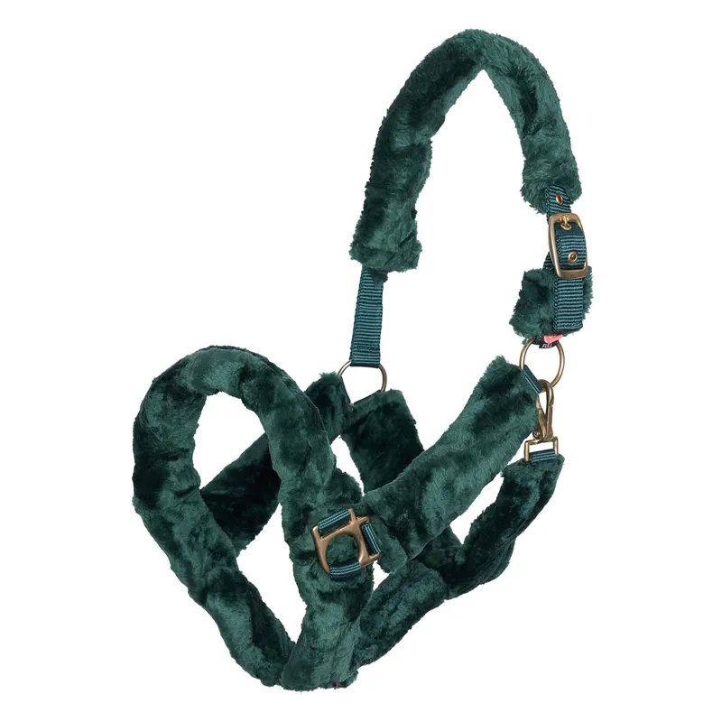 Imperial Riding Headcollar Fur Irhgo Star - Forest Green