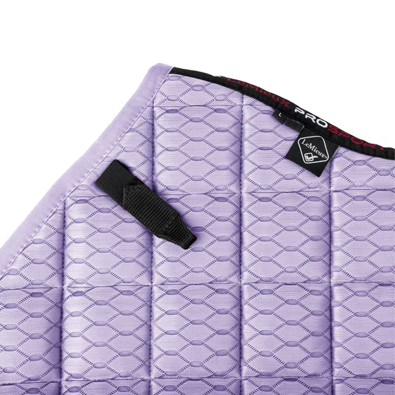 LeMieux Carbon Mesh Close Contact Half Square - Wisteria-2