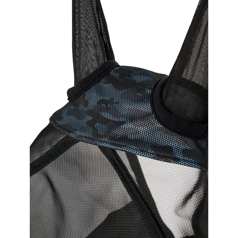 LeMieux Visor-Tek Half Fly Mask - Camo Blue-2