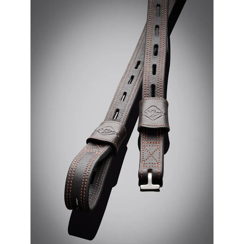 LeMieux Vector Close Contact Stirrup Leathers - Brown