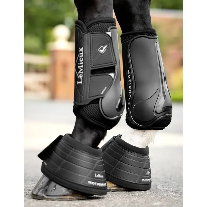 LeMieux Motionflex Over Reach Boots - Black-3