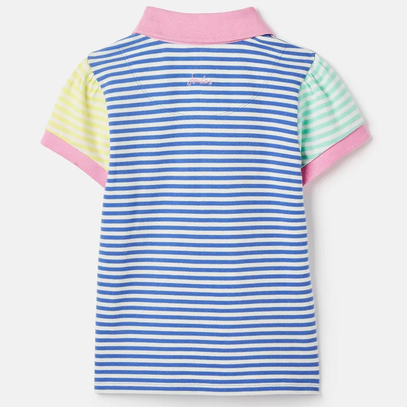 Joules Morgan Children's Polo Shirt - Blue Multi Stripe-2