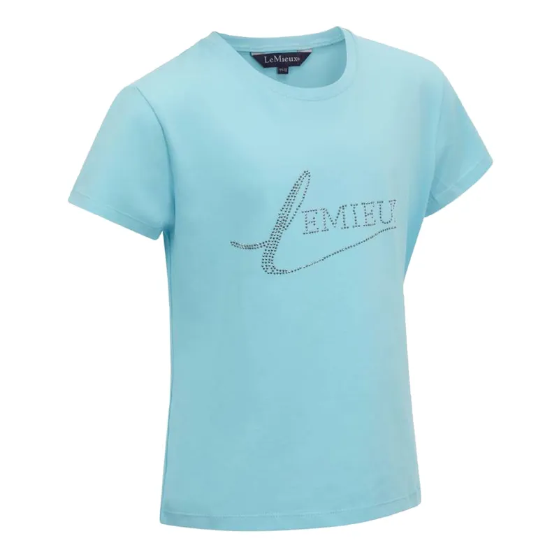 LeMieux Young Rider Diamante T-Shirt - Azure-1