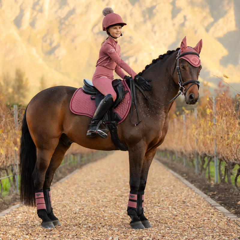 LeMieux Suede GP Square - Orchid-2