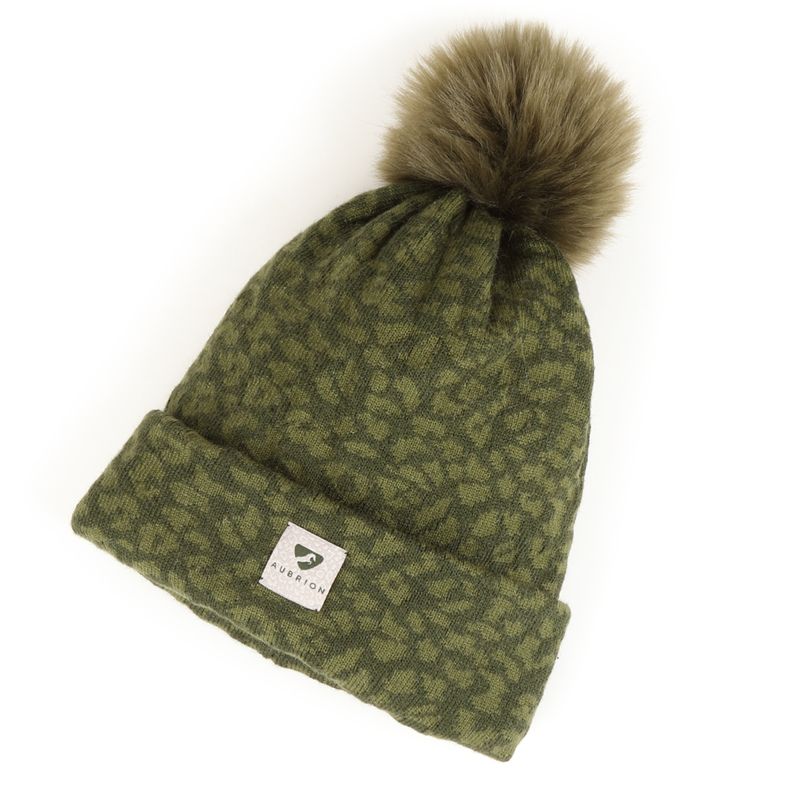Aubrion Fleece Lined Bobble Hat - Green