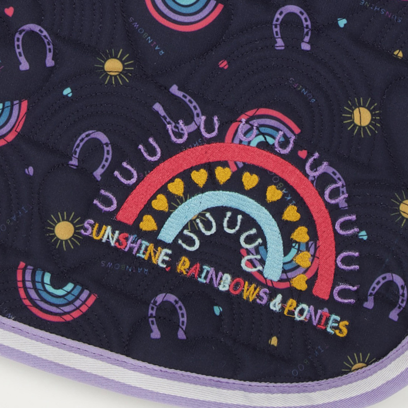 Shires Tikaboo Saddle Pad - Rainbow-1