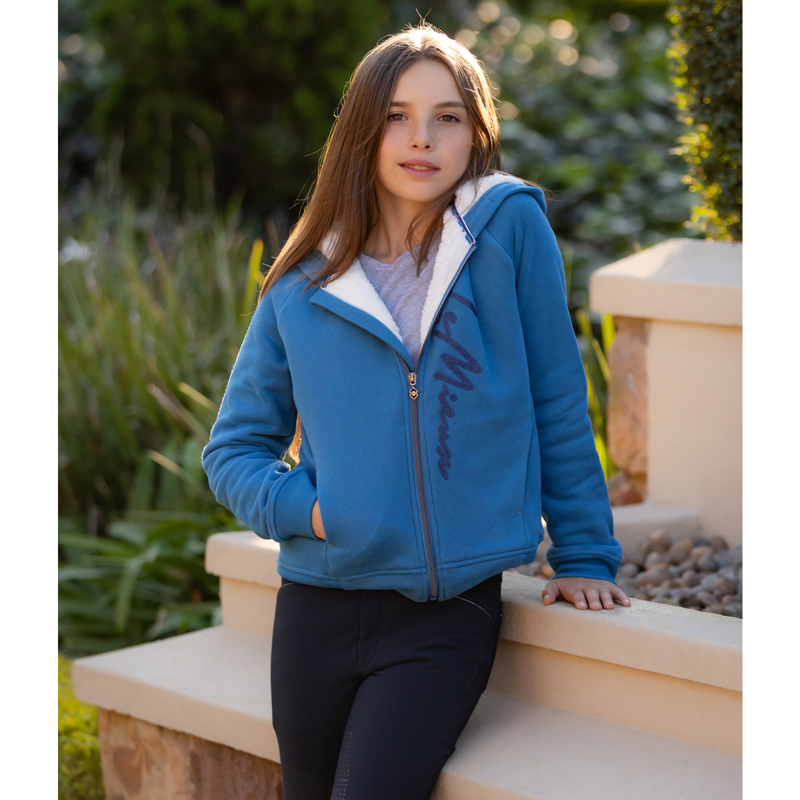 LeMieux Young Rider Hollie Sherpa Lined Hoodie - Atlantic-3