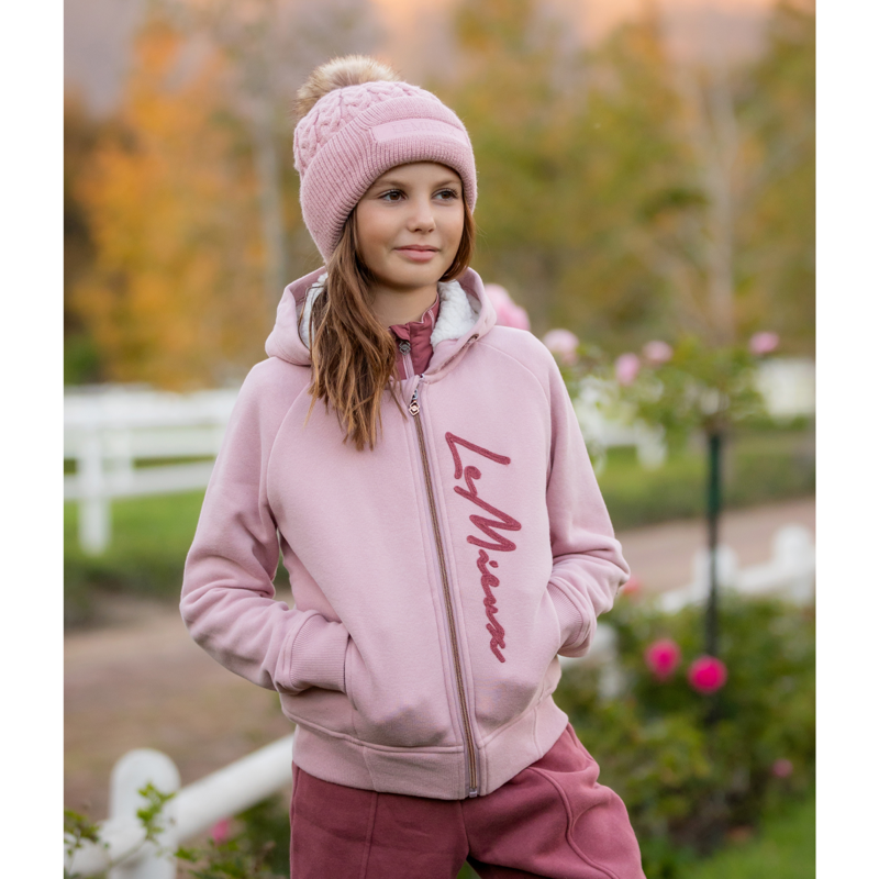 LeMieux Young Rider Hollie Sherpa Lined Hoodie - Pink Quartz-3