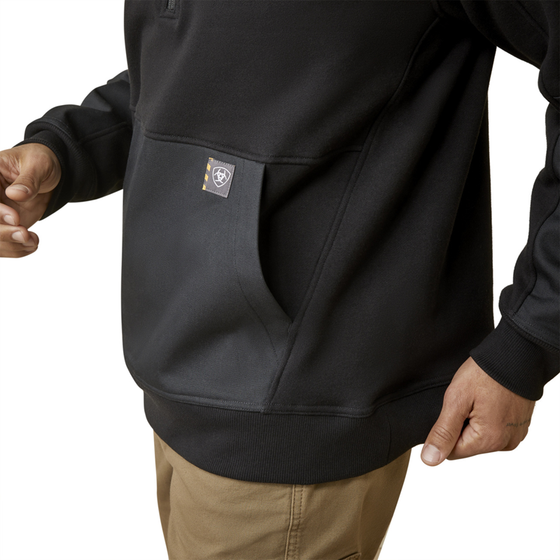Ariat Men's Rebar Workman Duracanvas Sweatshirt - Black-3